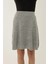 Kadın Triko Mini Etek Grey 9