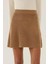Kadın Triko Mini Etek Kestane Kahvesi 8