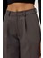 Kadın Yüksek Bel Geniş Paça Pantolon Grey 10