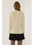 Kadın Dokulu V Yaka Triko Hırka Natural 9