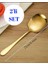 Pratik 2 Adet Paslanmaz Gold Çelik Lüx Servis Salata Kaşığı Spatula Çelik Yemek Servis Kaşığı 21CM 2