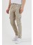 Erkek Bol Paça Esnek Krem Kargo Cepli Pantolon 5