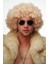 Nessiworld Altın Renk Kıvırcık Afro Bonus Peruk Saç Parti Peruğu Platin Gold 3