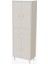 TRENDLİNE NEWYORK 54 x 183,5 x 32,5 cm 4 Kapaklı İki Çekmeceli 5 Bölmeli Çok Amaçlı Dolap 10