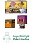 Mattel Minecraft Dönüşen Figürler 2'li Paket, Dinamik Oyun Için 2'si 1 Arada, 9 Cm, Büyük Kafalı 2 Aksiyon Figürü, Efe/sailboat ve Dolphin/treasure Chest, JCY31 1