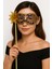 Nessiworld Lüks Taşlı Saplı Maskeli Balo Maskesi Mor Renk 35 cm 2