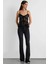 Kadın Fırfır Detaylı Önü Bağcıklı Tül Bluz Black 7