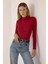 Kadın Basic Uzun Kollu Bodysuit Red 7