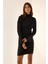 Kadın Dokulu Triko Mini Elbise Black 7