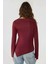 Kadın Kayık Yaka Drapeli Asimetrik Örme Bluz Red 9