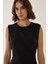 Kadın Siyah Peplum Üst Black 7