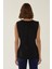 Kadın Siyah Peplum Üst Black 8