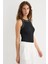 Kadın Halter Yaka Örme Üst Black 6