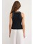 Kadın Halter Yaka Örme Üst Black 9