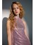 Kadın Payetli Halter Yaka Bodycon Mini Elbise Pink 8