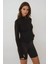 Kadın Dar Kalıp Uzun Kollu Aktif Üst Black 6