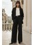 Kadın Wide Leg Pileli Pantolon Black 6