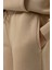 Kadın Oversized Geniş Paça Eşofman Altı Natural 8