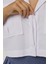 Kadın Zarf Cepli Kısa Gömlek White 9