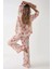 Kadın Baskılı Saten Pijama Takımı Multicolor 9