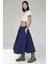 Kadın A-Form Fit Maxi Etek Blue 8