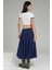 Kadın A-Form Fit Maxi Etek Blue 10