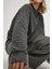 Kadın Oversize Bisiklet Yaka Basic Sweatshirt Arduvaz Grisi 8