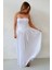 Kadın Sofie Straplez Vücuda Oturan Sandy Maxi Elbise White 9