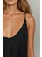 Kadın V -Yaka A-Form Maxi Elbise Black 10