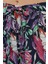 Kadın Çekmece İpli Baskılı Geniş Paça Pantolon Multicolor 8
