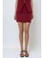 Kadın Yüksek Bel Dordo Mini Kalem Etek Red 6