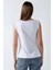 Kadın Dar Fit Bisiklet Yaka Örme Yelek White 10