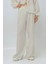 Kadın Geniş Paça Rahat Kesim Pantolon White 6