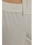 Kadın Geniş Paça Rahat Kesim Pantolon White 10