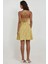 Kadın Çiçek Desenli Mini Elbise Yellow 11