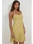 Kadın Çiçek Desenli Mini Elbise Yellow 13