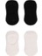 Nessiworld Bistyle 2'li Penye Babet Silikonlu Basic Çorap 30104 Siyah Ekru 4
