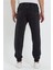 Erkek Beli Lastikli Siyah Kot Jogger Pantolon 3