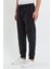 Erkek Beli Lastikli Siyah Kot Jogger Pantolon 6