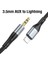 Hoco UPA22 iPhone Lightning To 3.5mm Aux Ses Aktarım KABLOSU-(5775) - ETC2351-5253 5