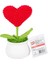 Nessiworld Fl-7 12Lİ Kroşe Örgü Saksıda Kalp -Birliktoys 1