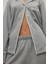 Kadın Yumuşak Pamuklu Örme Pijama Takımı Grey 11