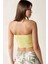 Kadın Slim Fit Straplez Kısa Üst Yellow 6