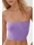 Kadın Slim Fit Straplez Kısa Üst Purple 10