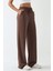 Kadın Soft Touch Geniş Paça Modal Pantolon Brown 6