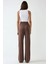 Kadın Soft Touch Geniş Paça Modal Pantolon Brown 8
