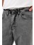 Erkek Jeans Bol Paça Füme Baggy Kot Pantolon 4