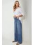 Kadın Baggy Kalıp Denim Jeans Orta Mavi Denim 10