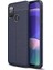 Samsung Galaxy M21 Deri Görünümlü Silikon Lacivert 1
