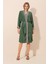 Kadın BDART Şal Yaka İşlemeli Uzun Kimono Green 6